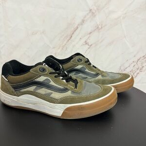 Vans Olive and Black Sneakers